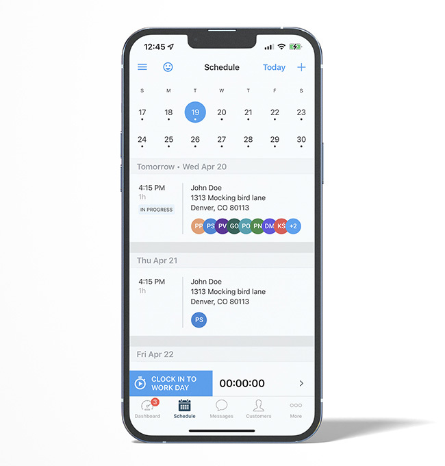 HCP mobile app phone mock up