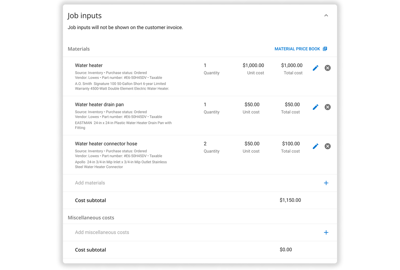 - Housecall Pro screenshot of new dashboard to input jobs into housecall pro app