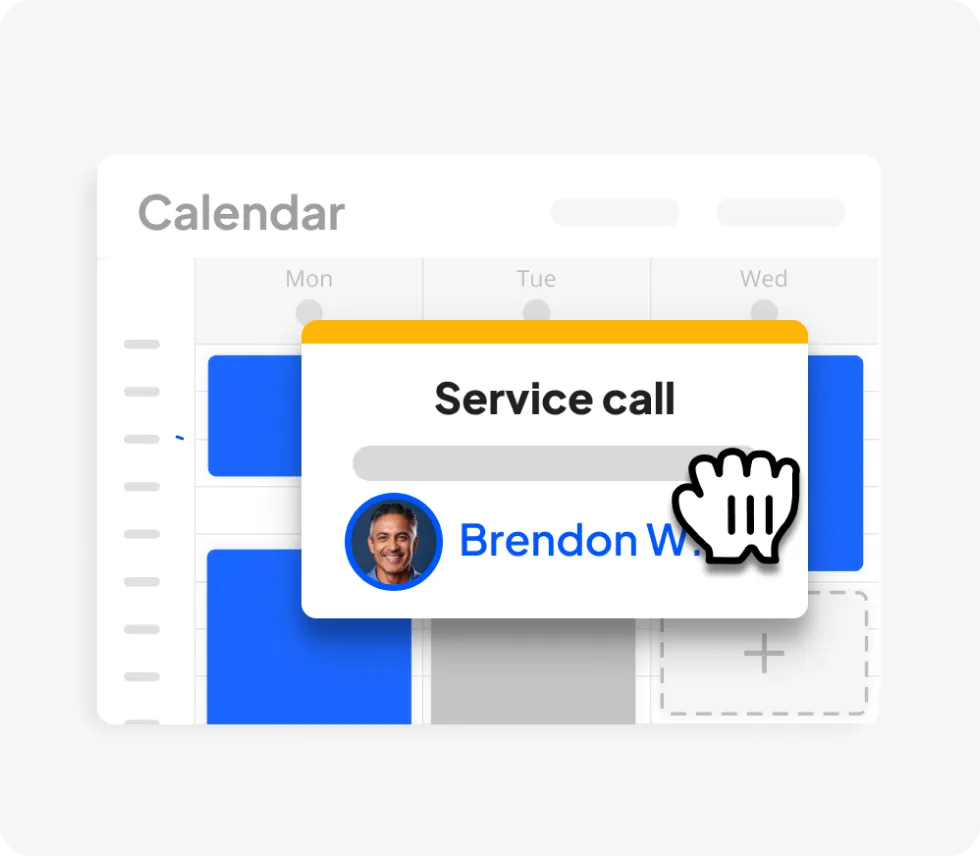 Technician service scheduling software from Housecall Pro